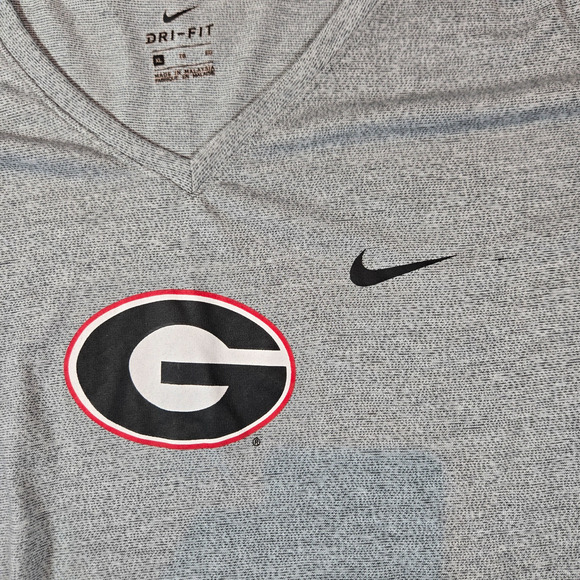 Georgia Bulldogs Nike Dri-Fit T-Shirt Men’s XL Gray Short Sleeve Athletic Sport - Picture 2 of 6